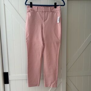 Old Navy Pixie Skinny Pants Size 6 Pink High Rise Stretch Ankle Work Pants NWT